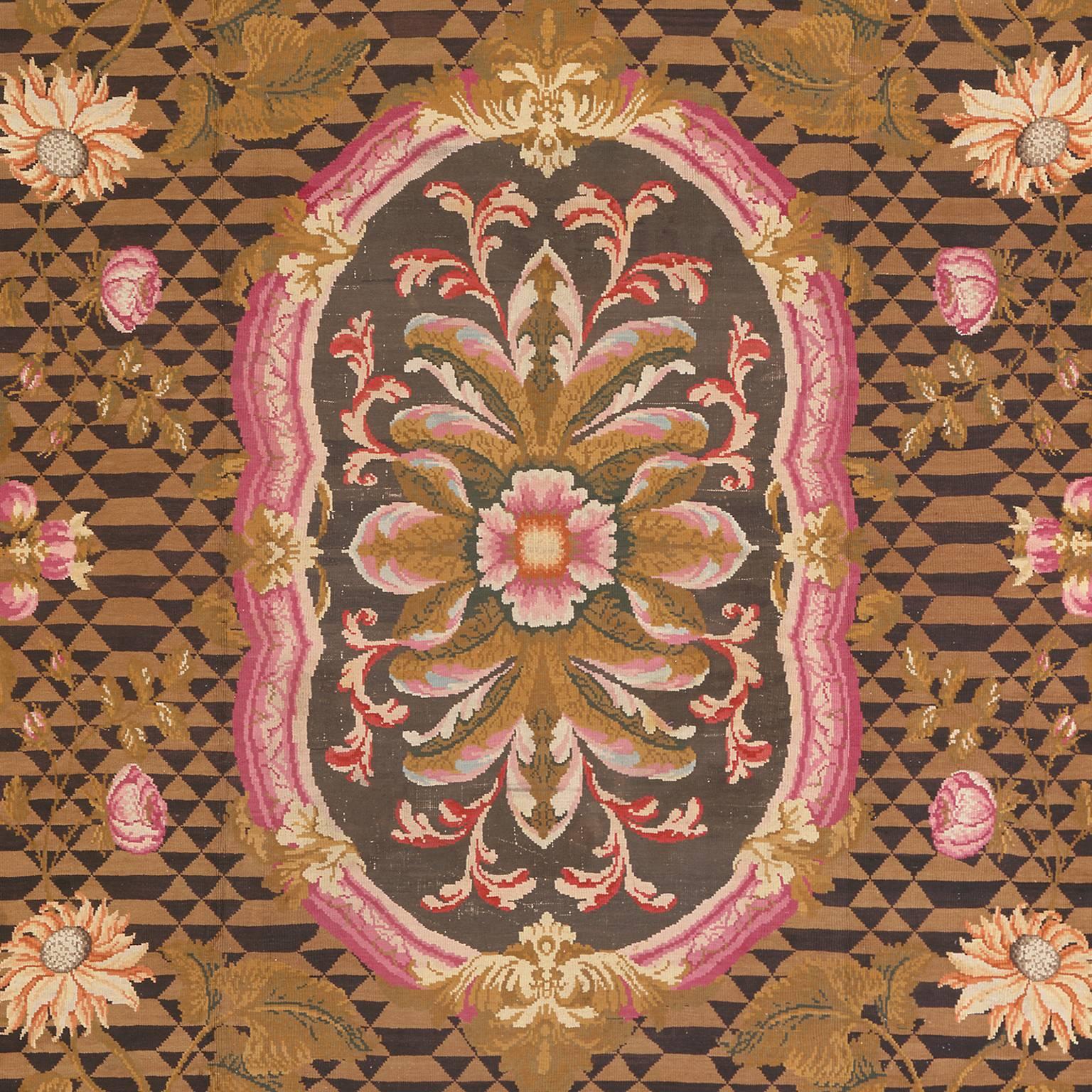 Englischer Axminster-Teppich, 1760 (Handgewebt) im Angebot