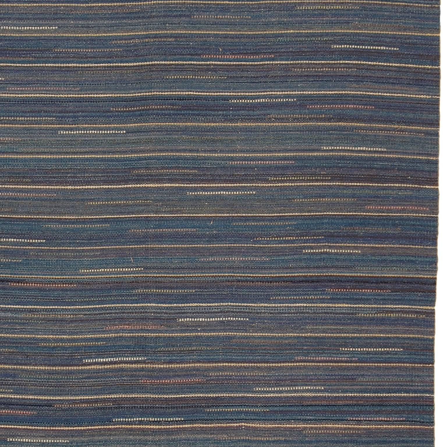 20th Century Swedish Flat Weave Rug For Sale