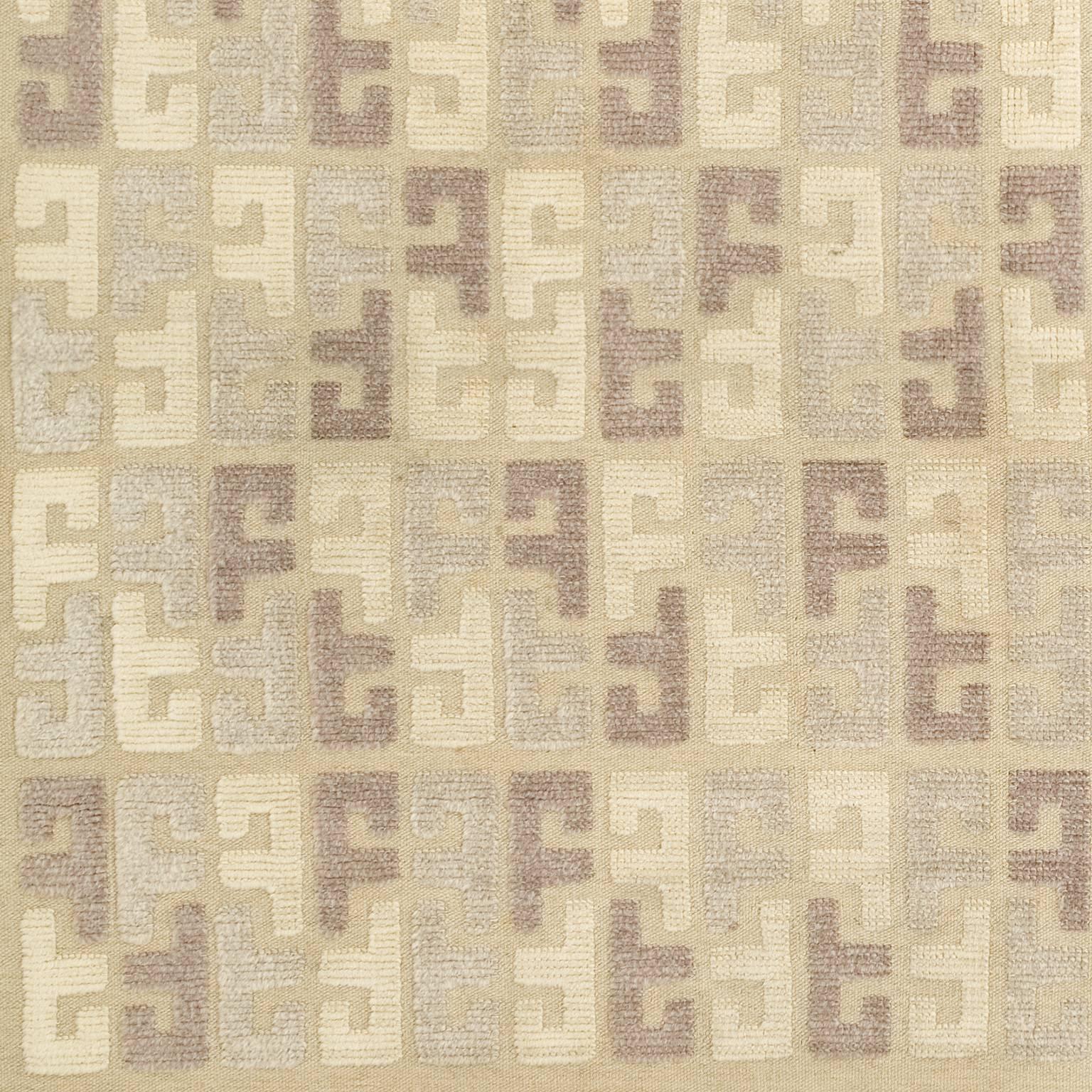 20th Century Swedish Pile Rug by Sigvard Bernadotte For Sale