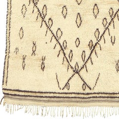 Mid-20th Century Moroccan Beni Ourain Rug
