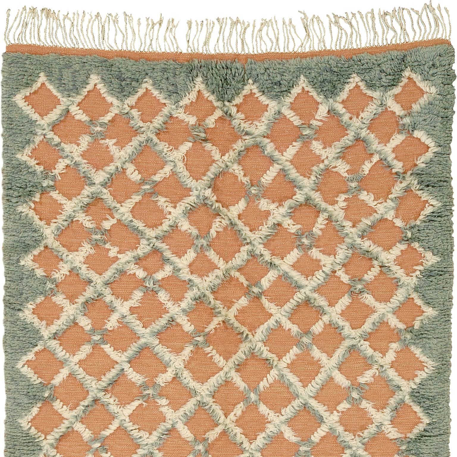 Mid 20th Century Swedish Pile Rug In Excellent Condition For Sale In New York, NY