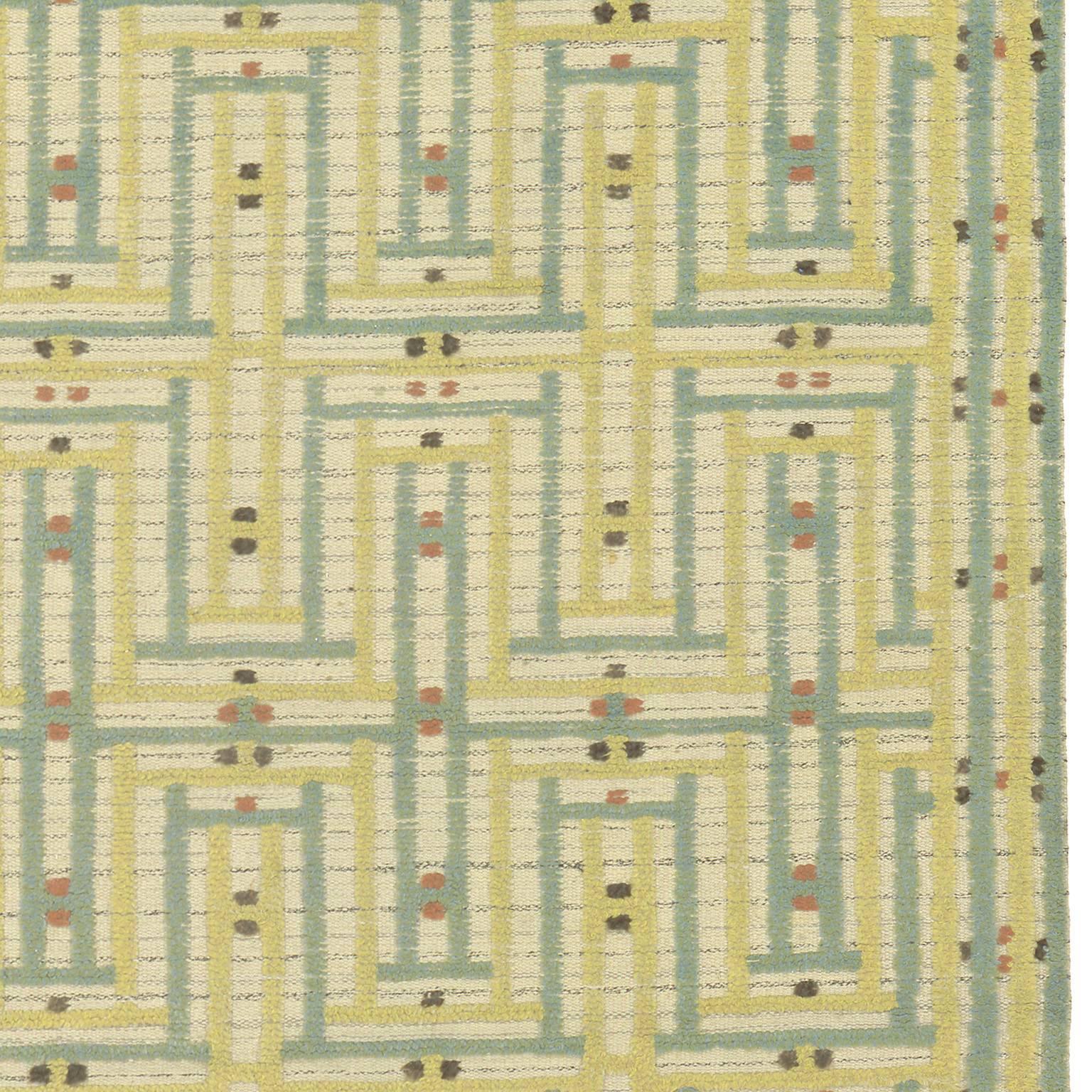Scandinavian Modern Mid 20th Century Swedish Pile Rug by AB MMF For Sale