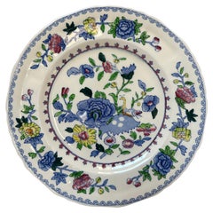 Mason's Ironstone China (Plantation Colonial), 6 assiettes plates années 1940