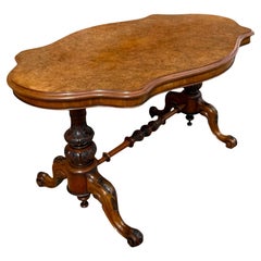 Victorian Burr Walnut Centre Table