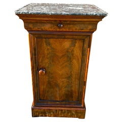 French Louis Phillipe Style Mahogany Bedside Cabinet