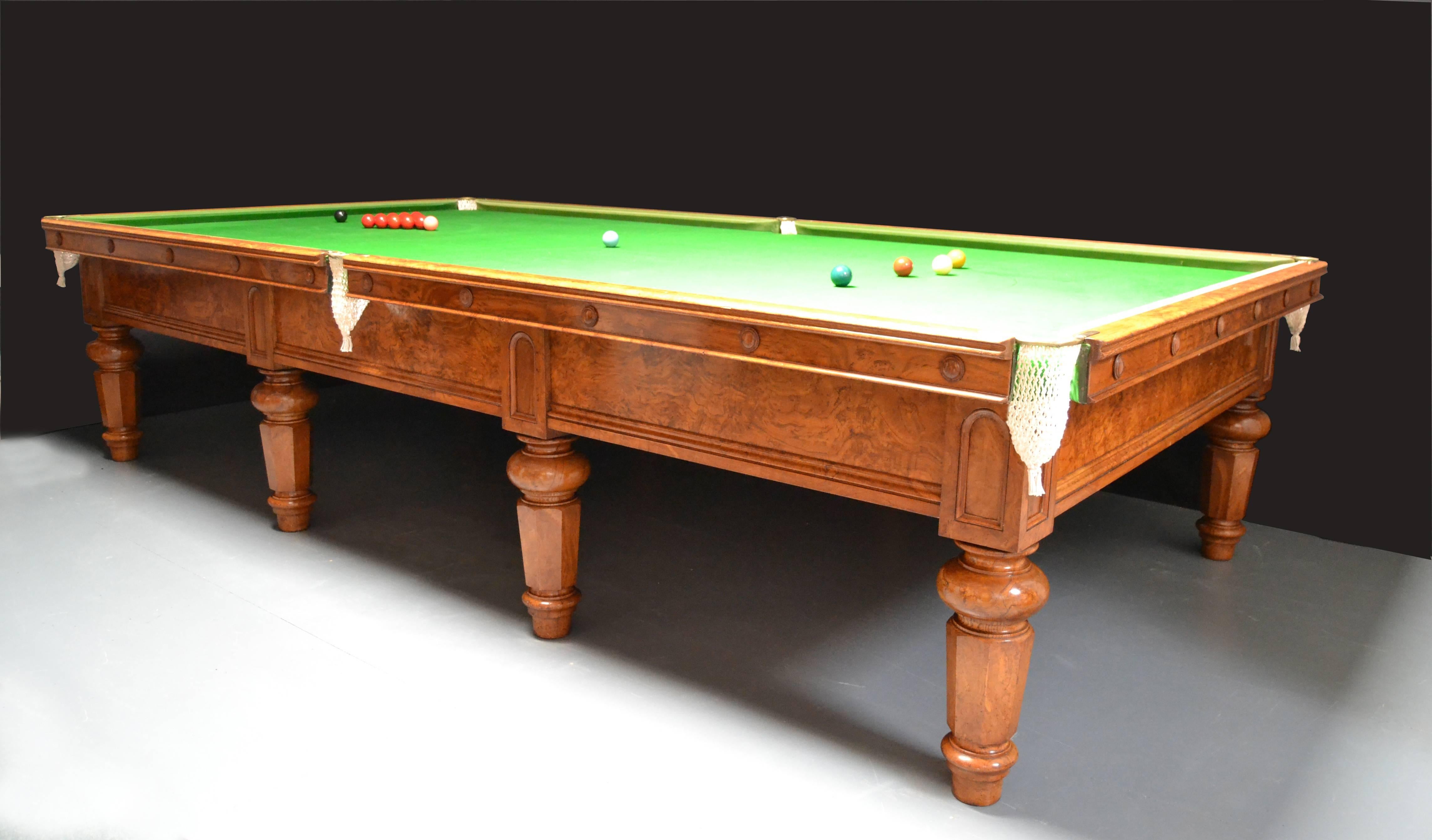Oak Billiard, Snooker Table Made for the 5th Earl of Hardwicke