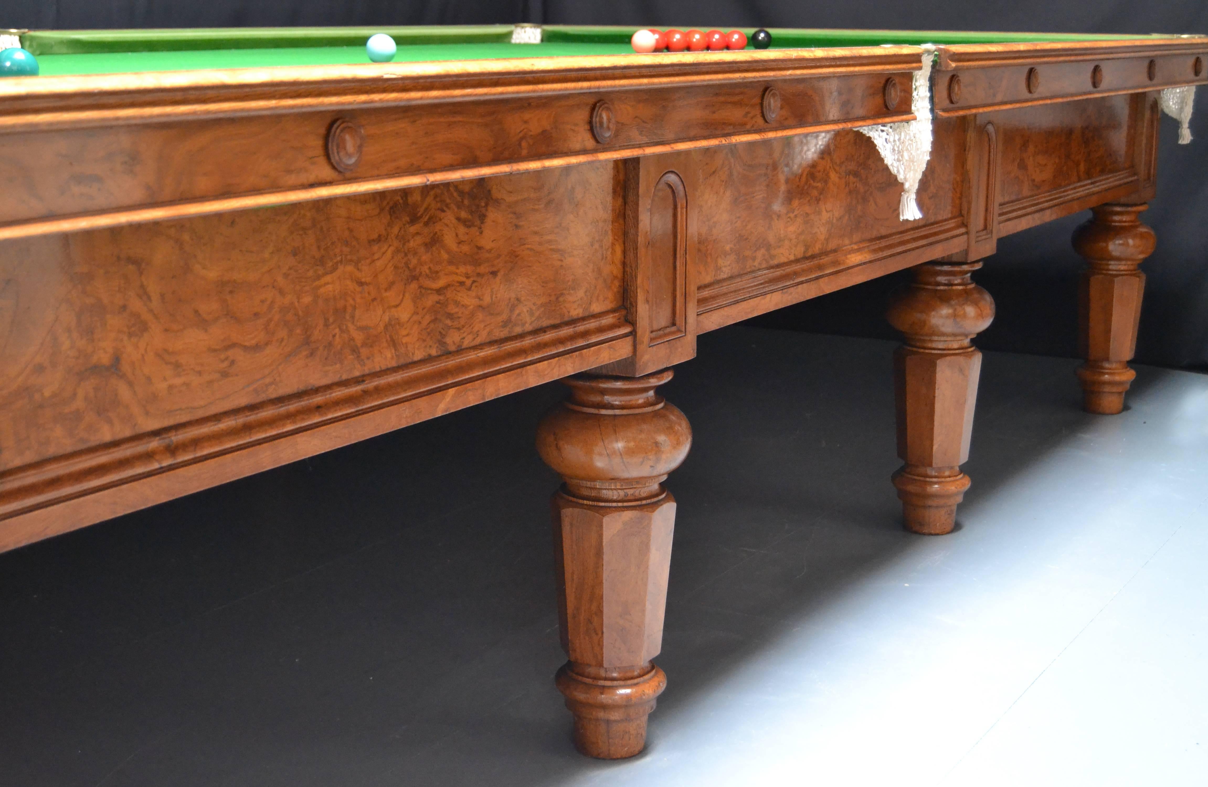 Mid-19th Century Billiard, Snooker Table Made for the 5th Earl of Hardwicke