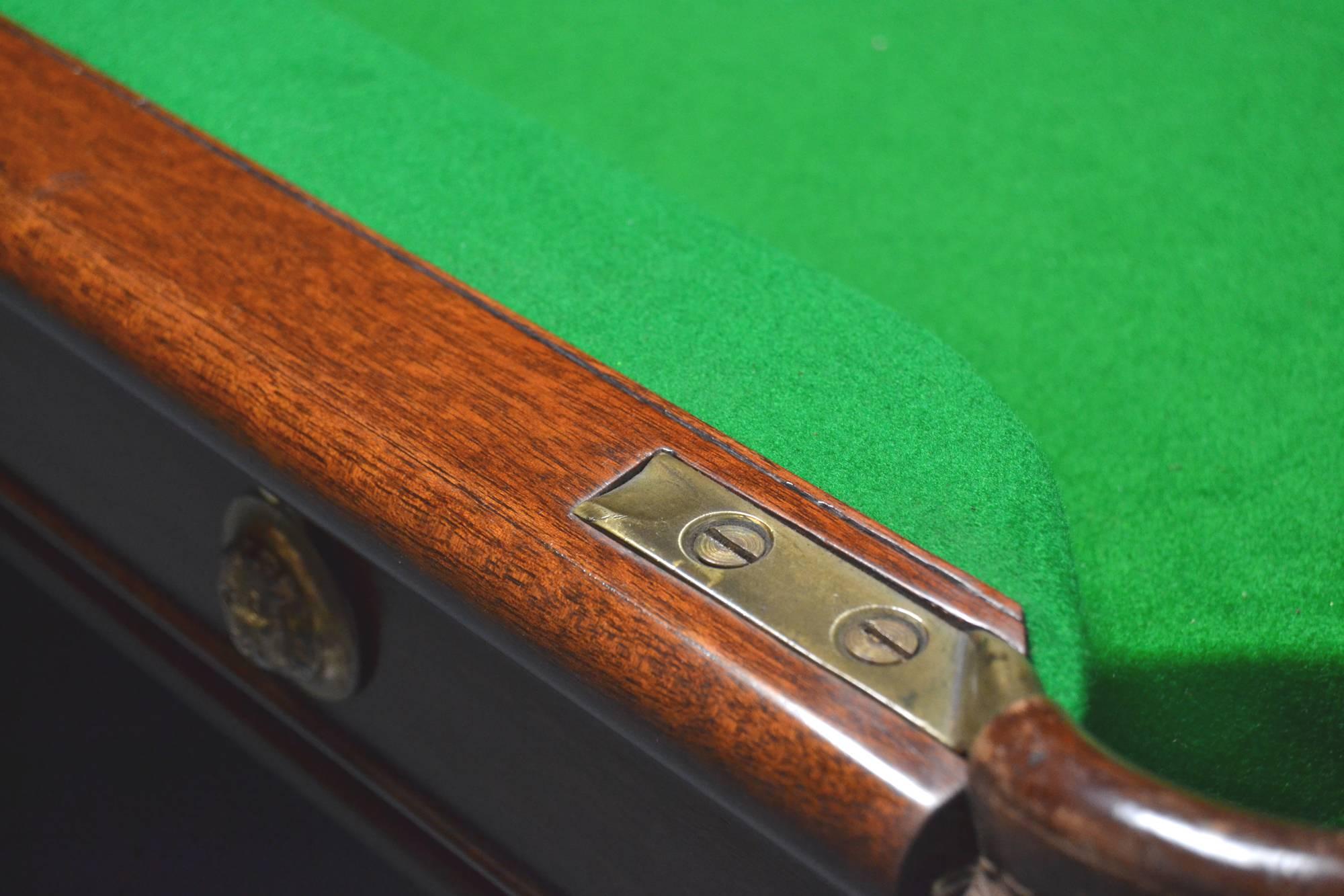 George III Billiard snooker pool table georgian gillow london lancaster circa 1800 For Sale
