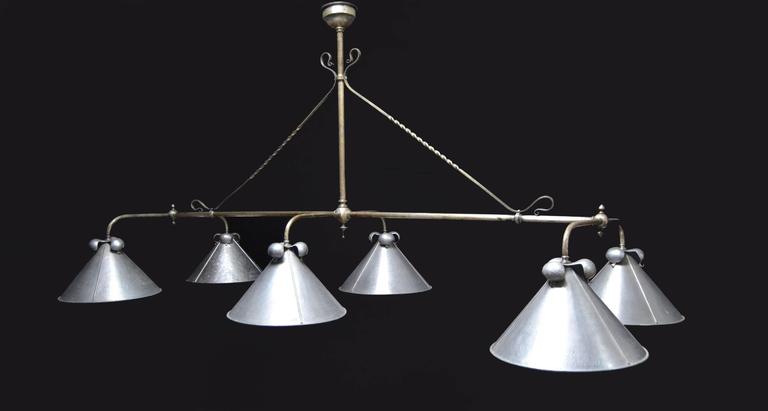 Billiard Snooker or Pool Table Light Arts and Crafts at 1stDibs