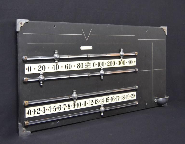 Billiard Snooker pool table Scoreboard, circa 1910 solid slate at 1stdibs