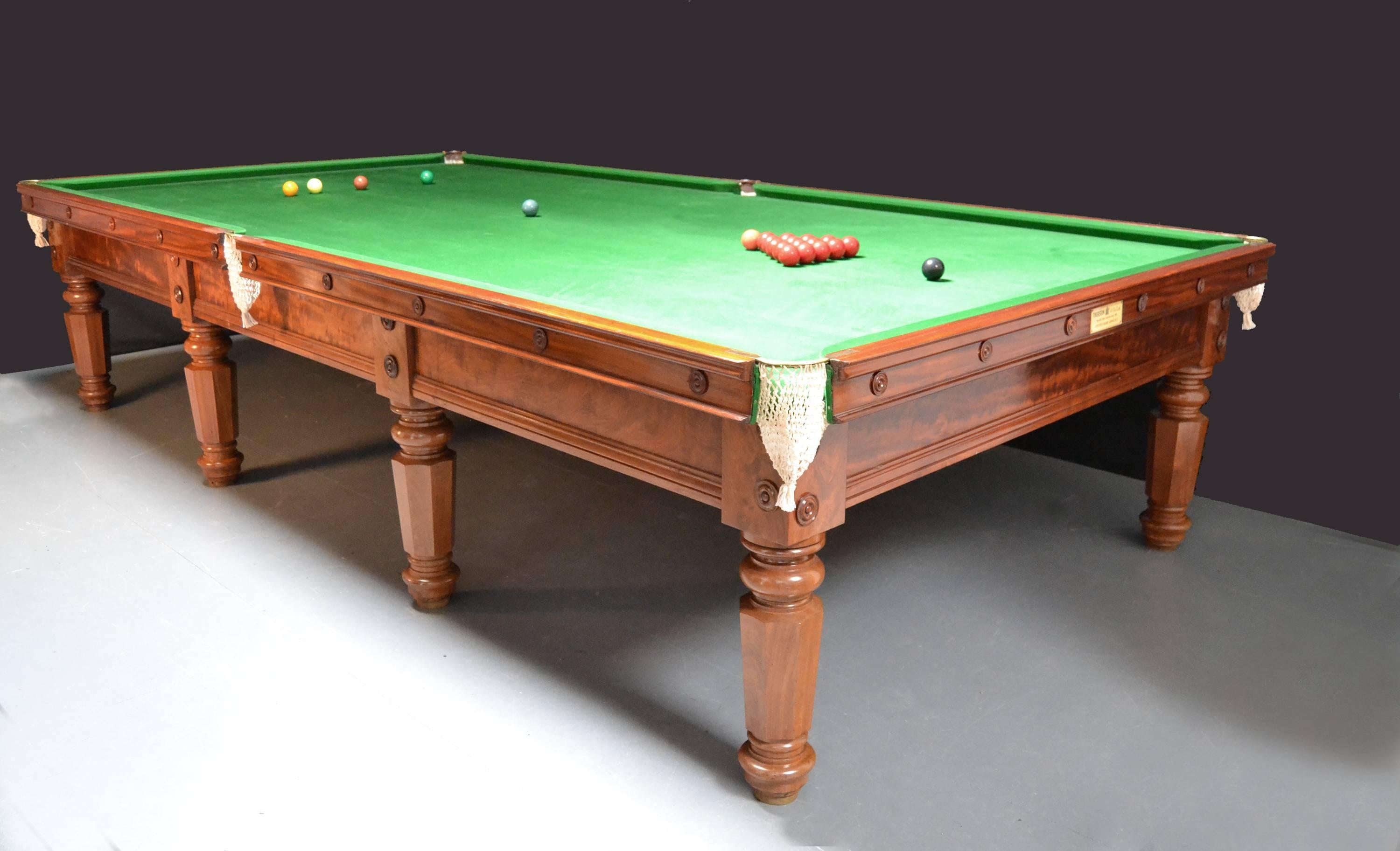 Victorian Billiard Snooker Pool Table, circa 1850