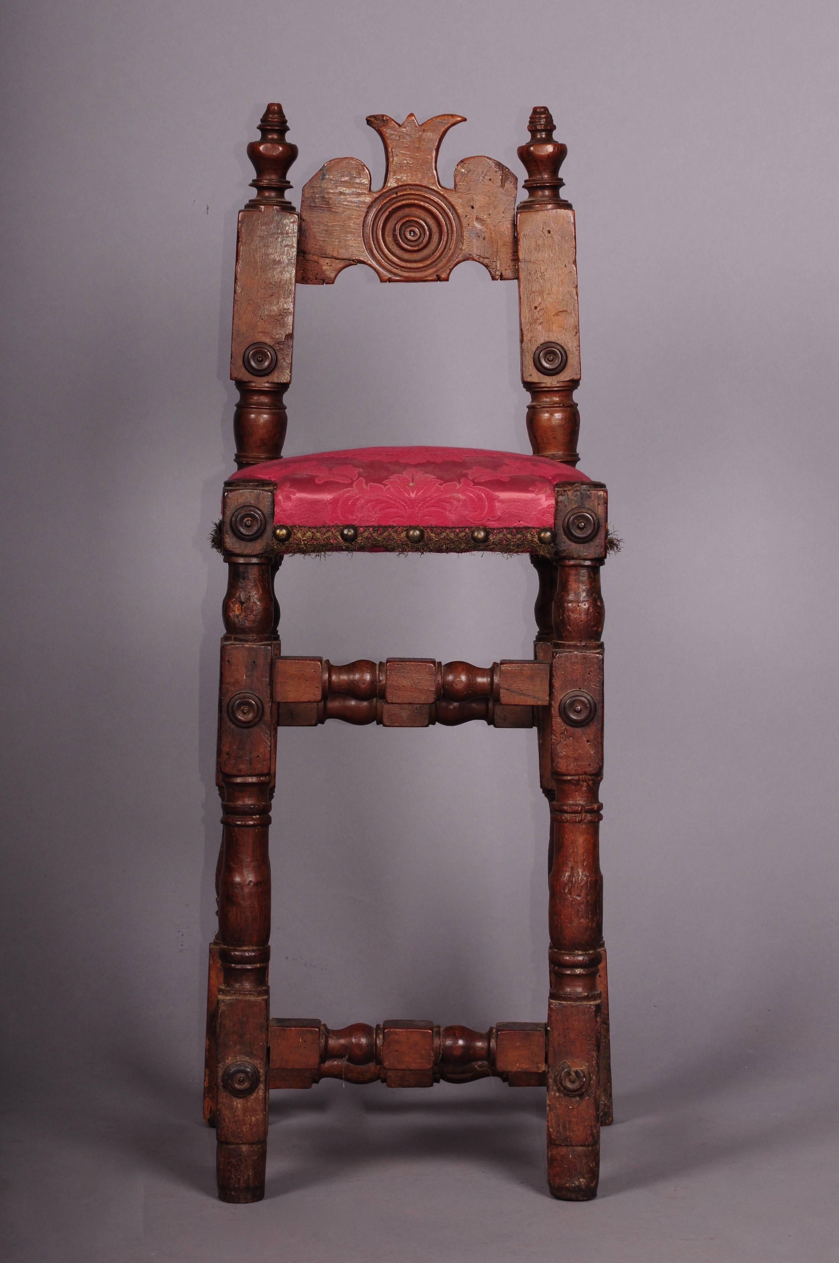 Wood Louis XIII Child's Chair