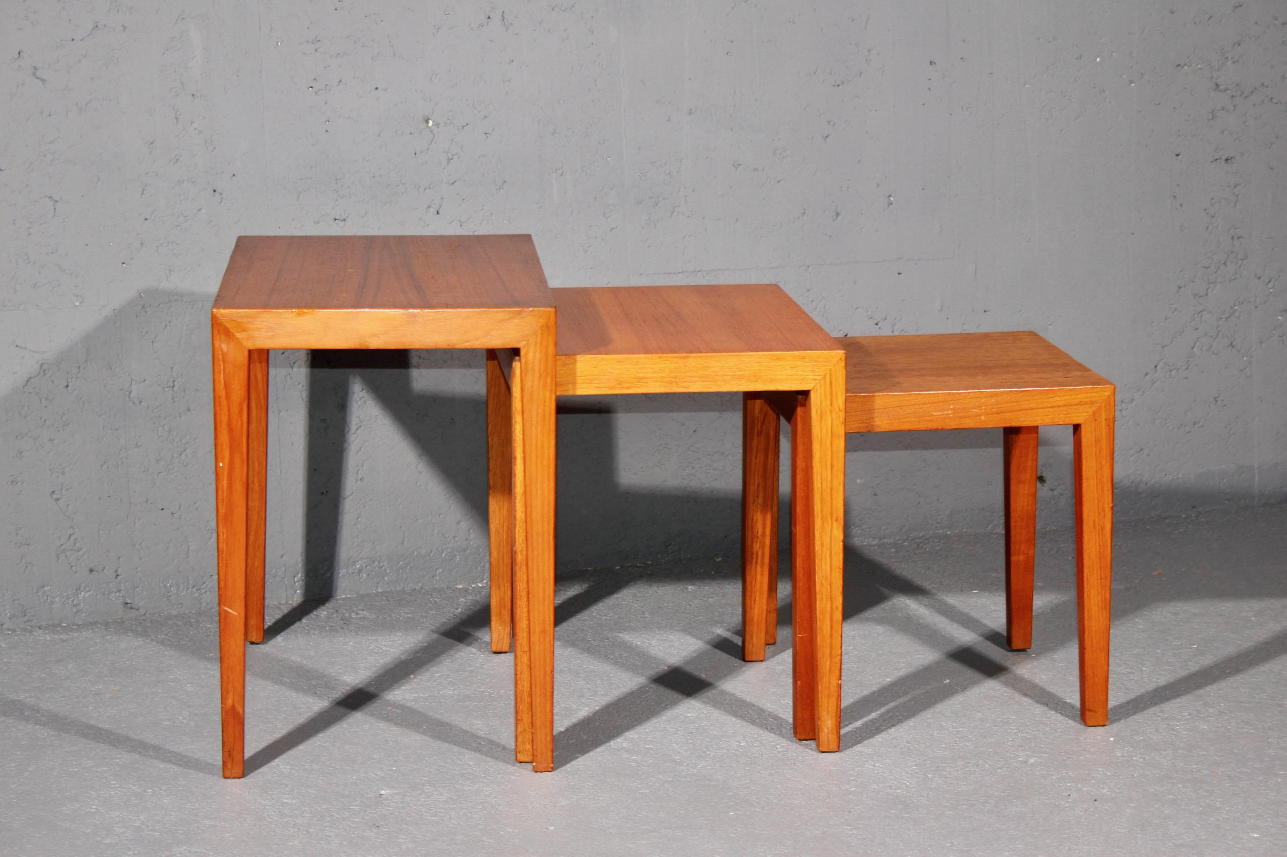 Danois Ensemble danois de tables gigognes en vente