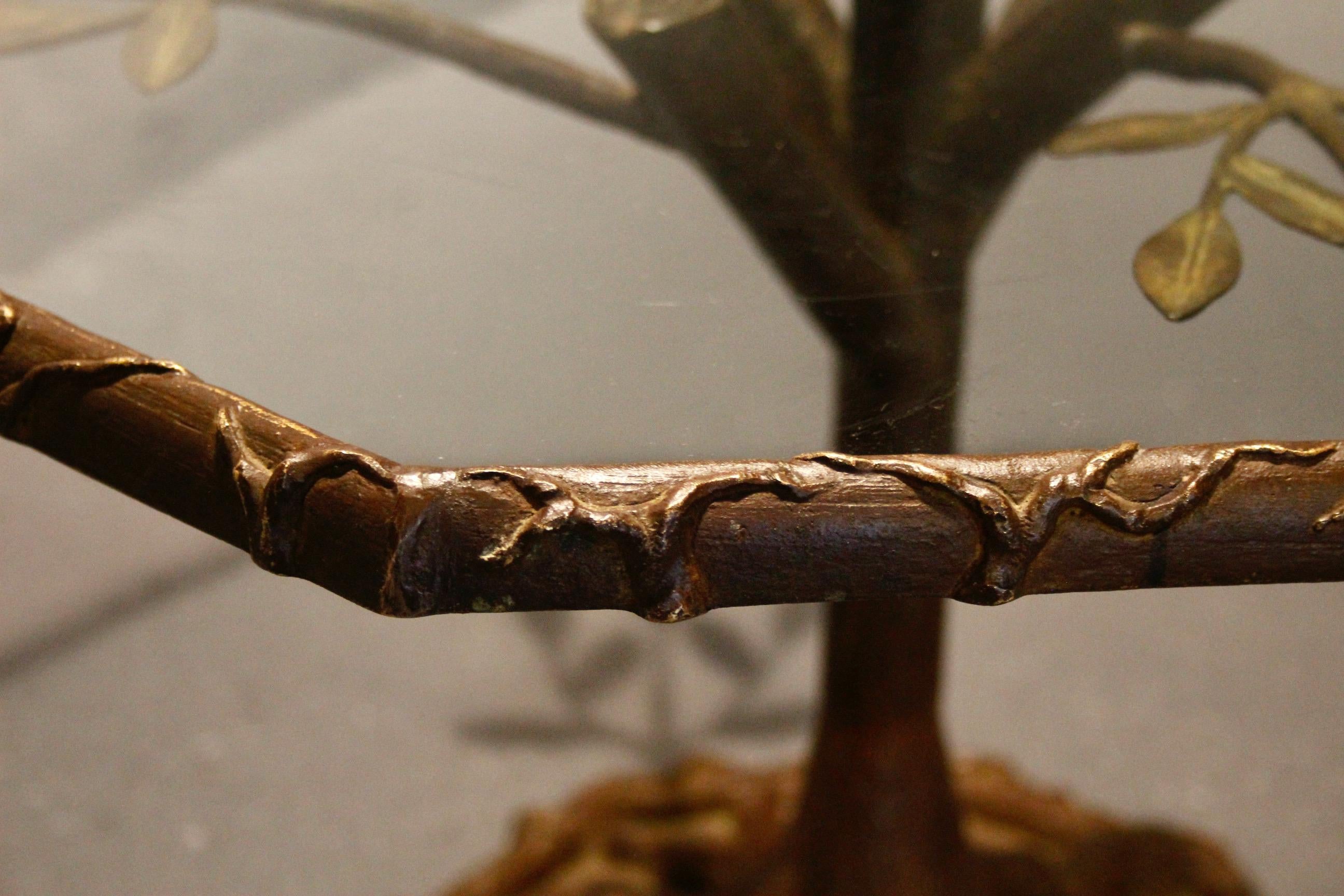 Table sculpture en bronze 