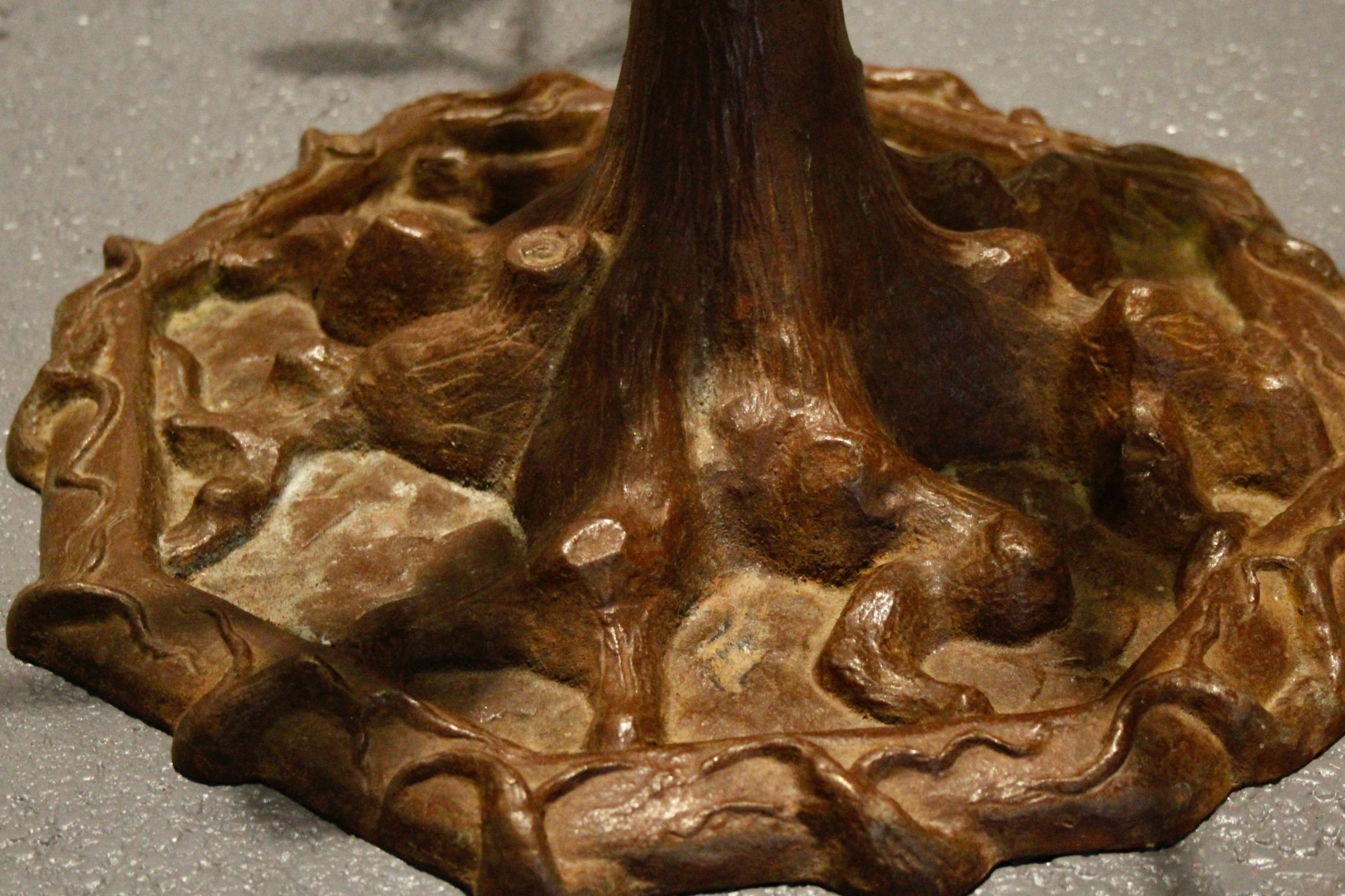 Table sculpture en bronze 