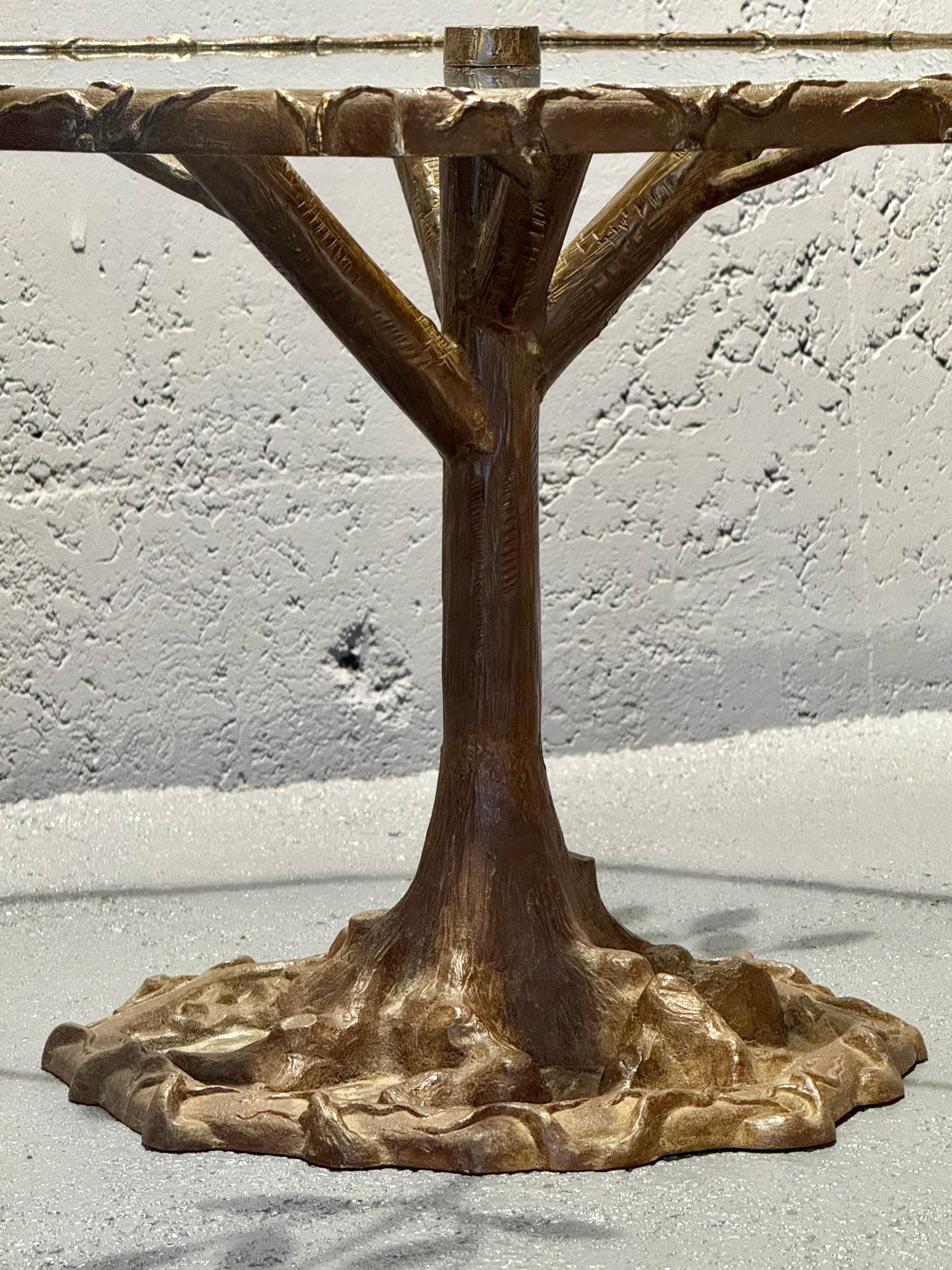 Table sculpture en bronze 