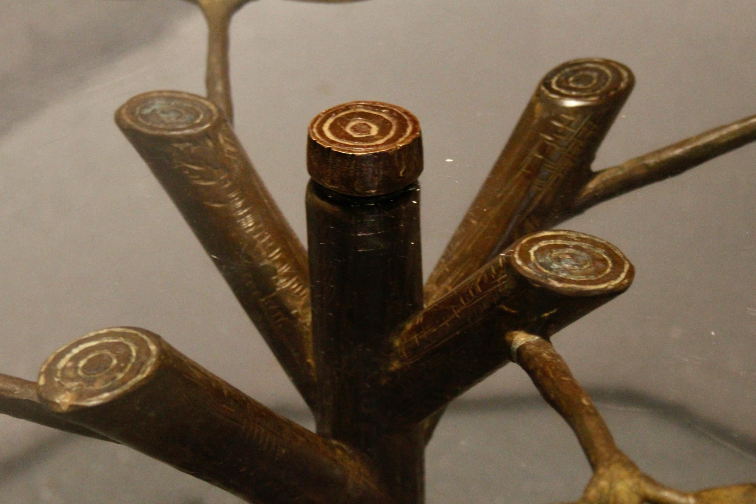 Table sculpture en bronze 