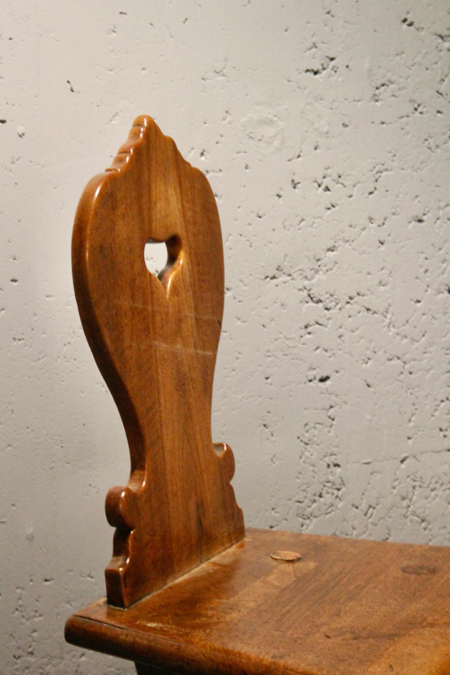 Wood Swiss alp escabelle A 104 For Sale