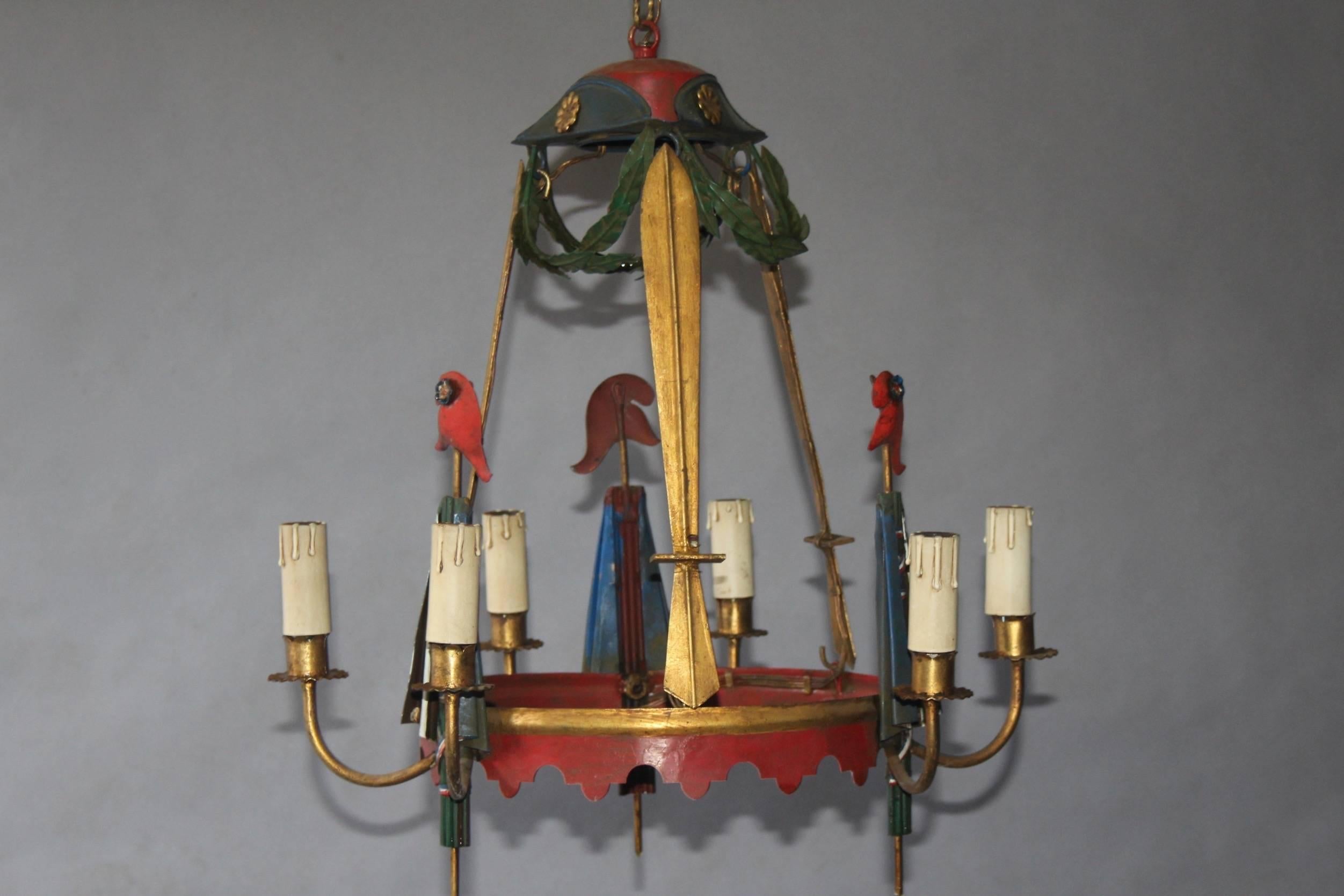 French Revolution Theme Chandelier In Excellent Condition In grand Lancy, CH