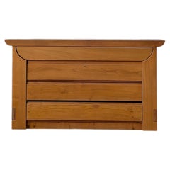 French Elm Wood Chest of Drawers by Luigi Gorgoni For Roche Bobois