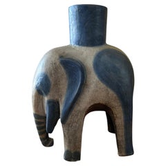 Ceramic vase representing an elephant