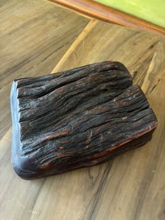 Decorative wood box in the style of Alexandre Noll