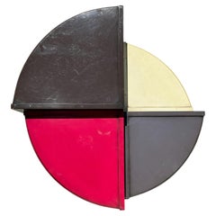 Set of 4 gigogne table with 4 different colors