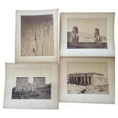 Jean-Pascal Sébah set of 4 Precious Orientalist Photographic title and signed