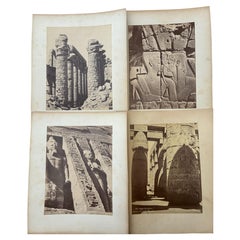 Jean-Pascal Sébah set of 4 Precious Orientalist Photographic title and signed