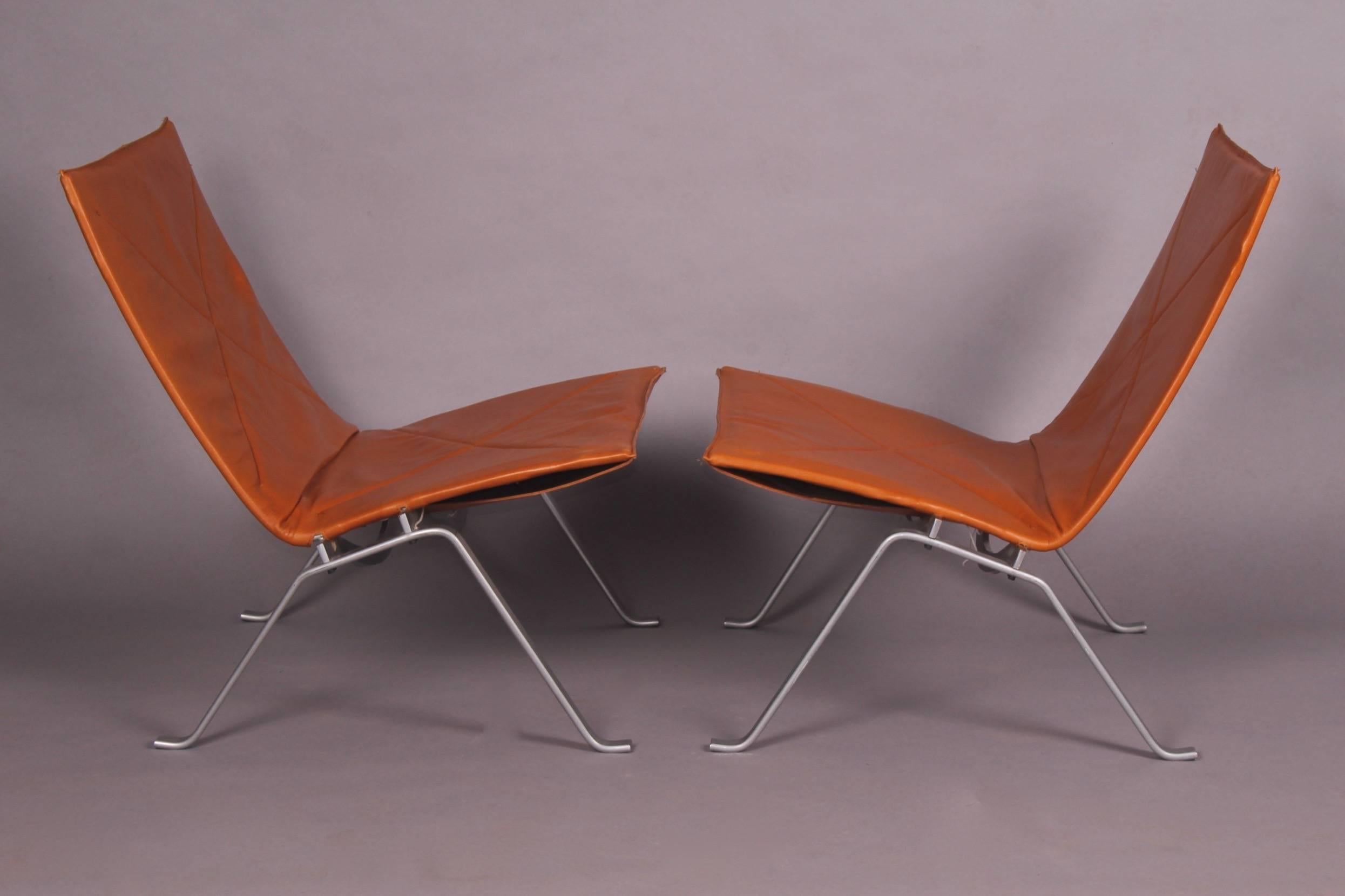 Three Poul Kjærholm PK 22 Lounge Chairs In Excellent Condition In grand Lancy, CH