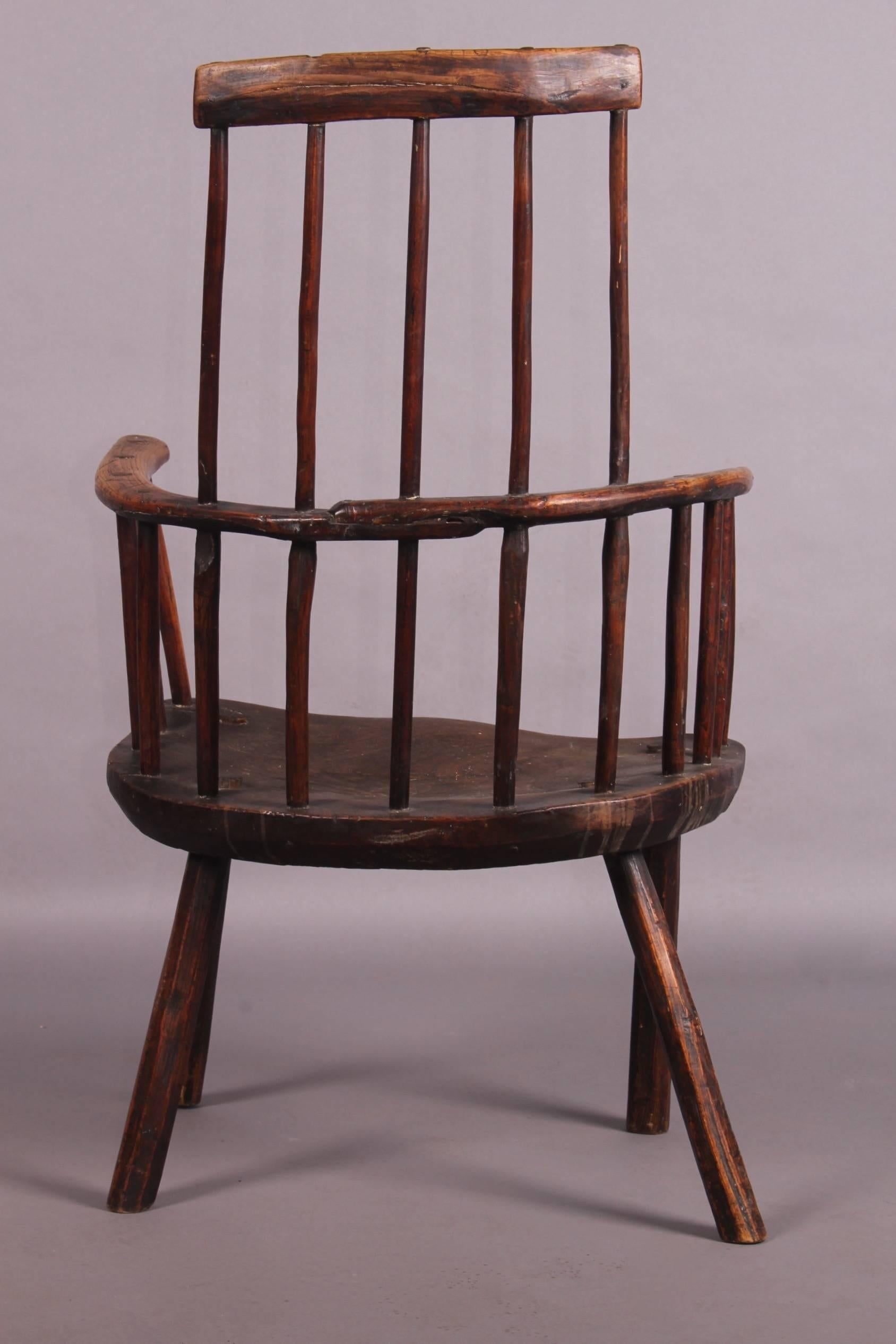 Mid-19th Century English Country windsor  Armchair