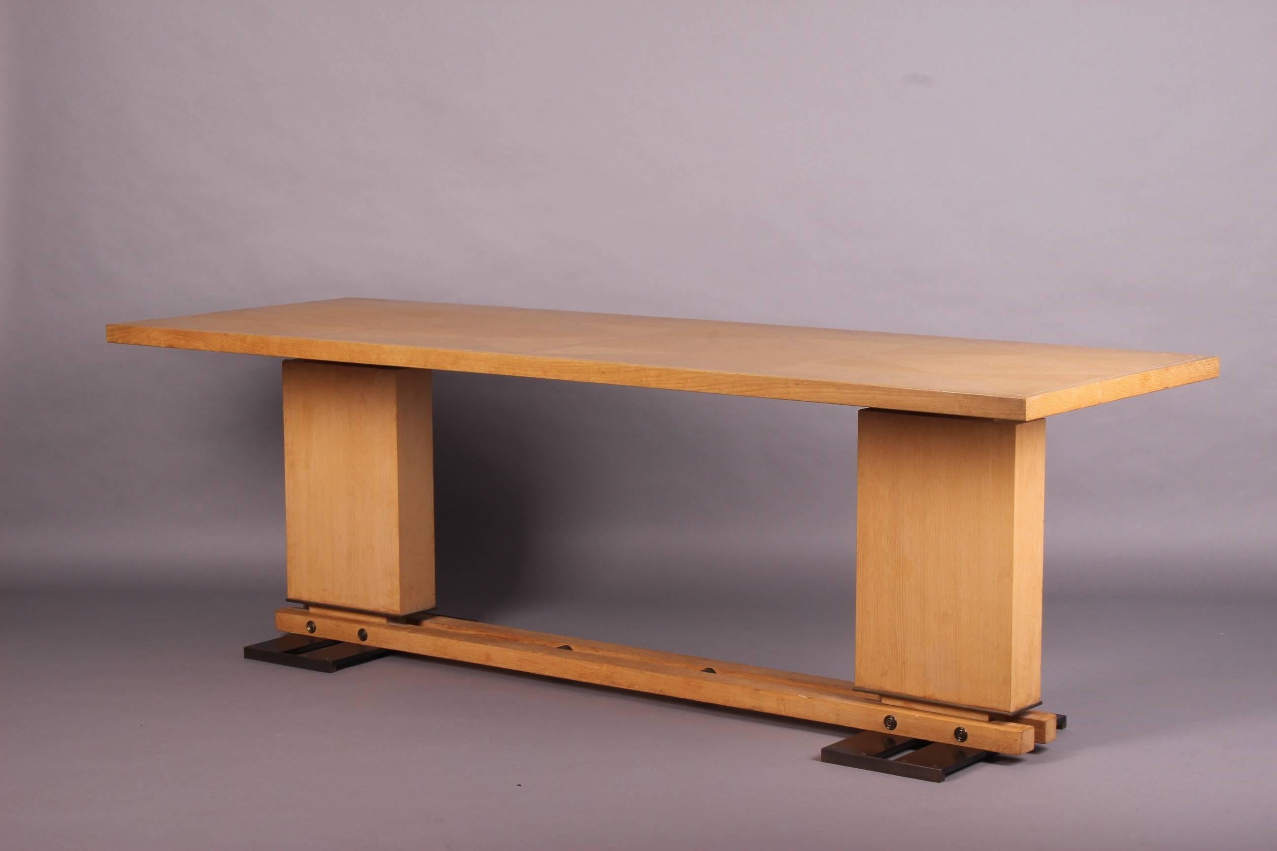 Late 20th Century Paul Dupre Lafon Attributed Dinning Table