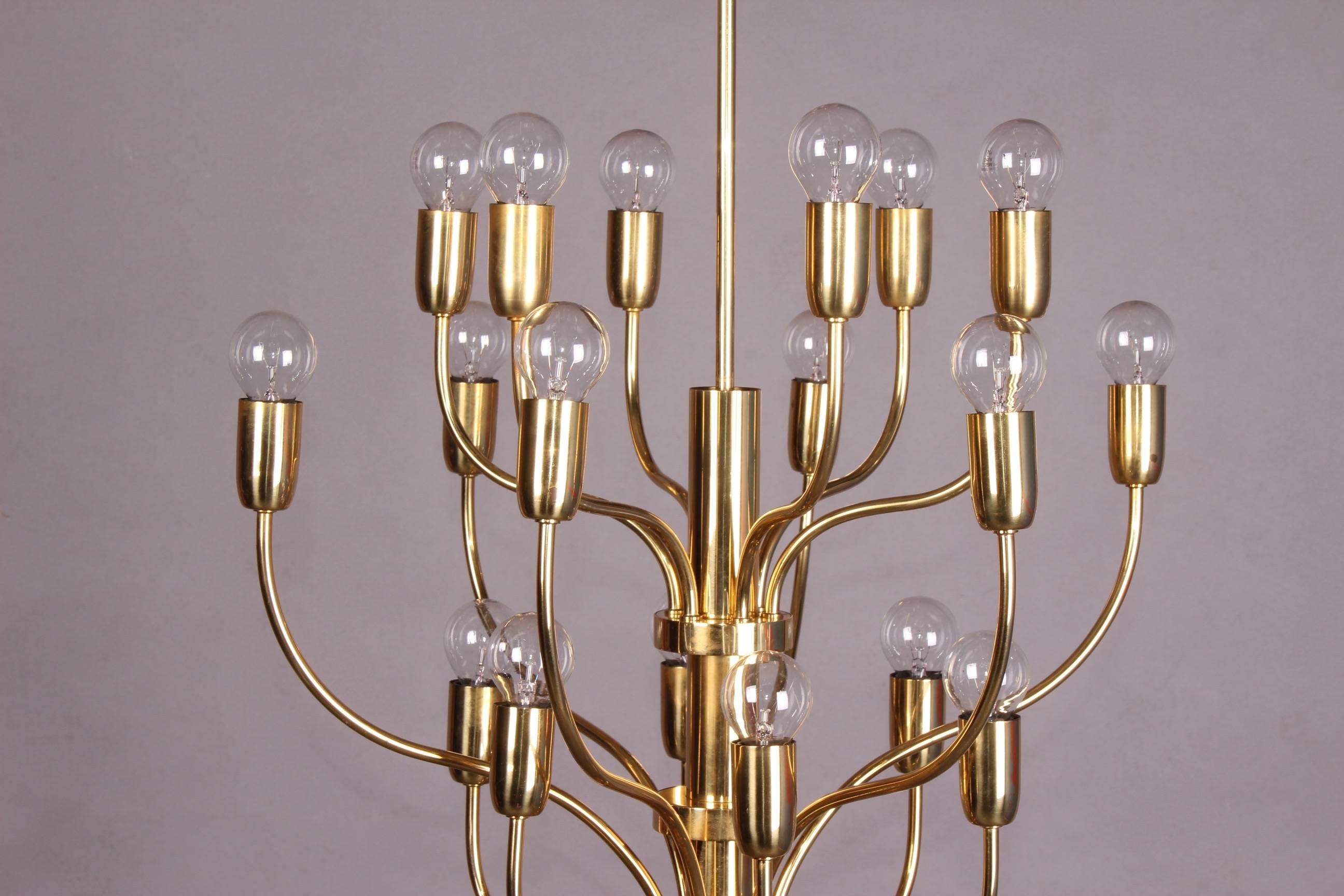 Josef Frank style brass chandelier.