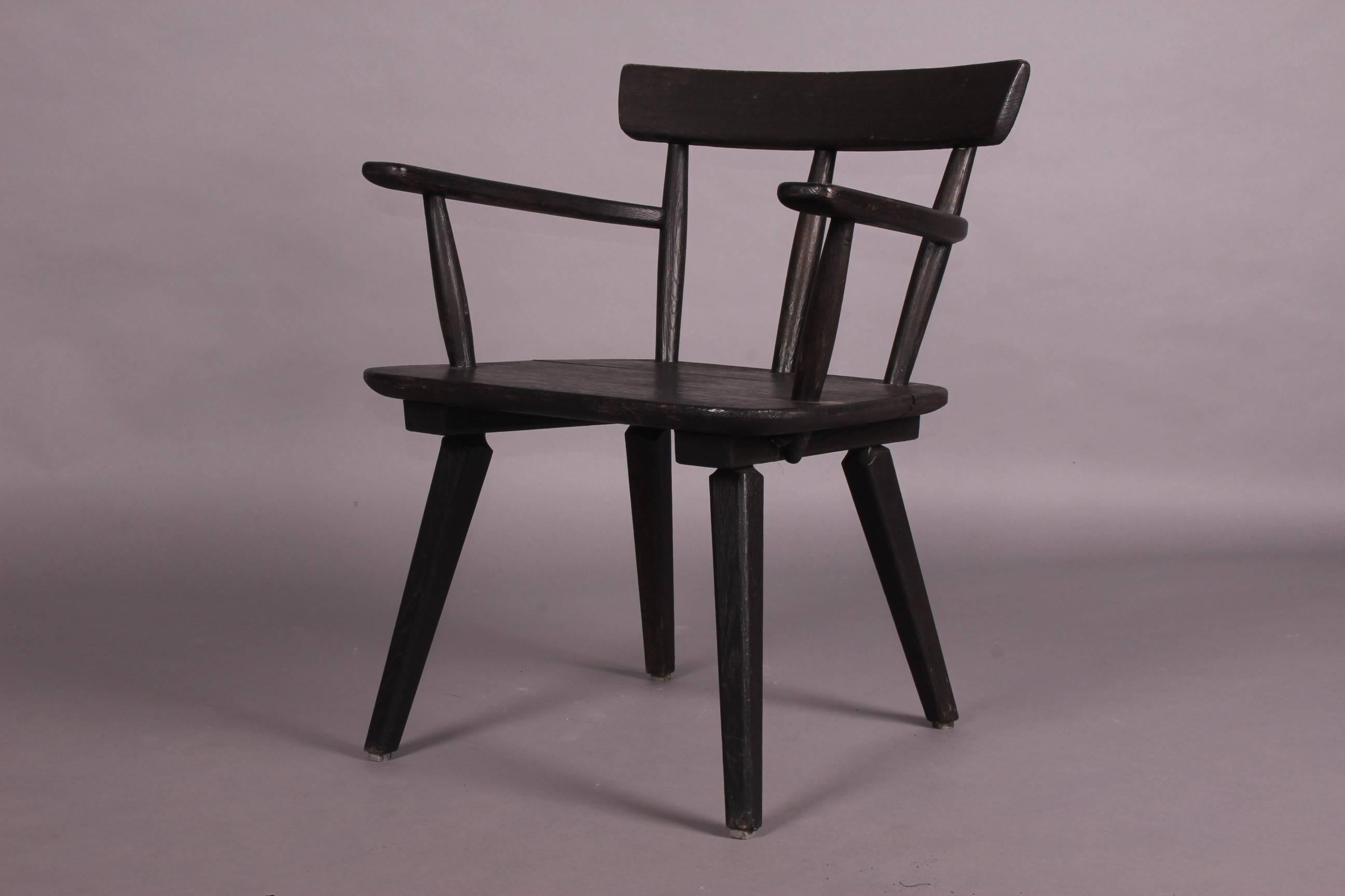 Mid-20th Century Wood Armchair