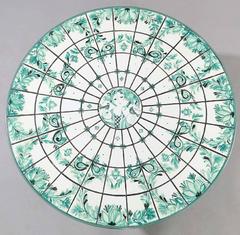 Coffee Table with Ceramic Inlays by Bjorn Wiinblad, Denmark, 1970s