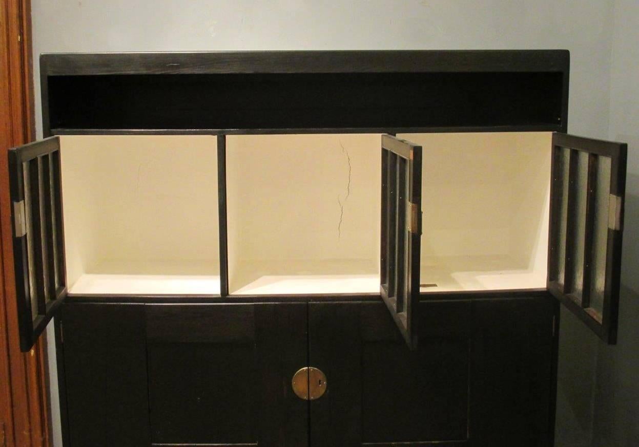 Vienna Secession Josef Hoffmann School Cabinet in Black Stained Wood, Austria, 1910 For Sale