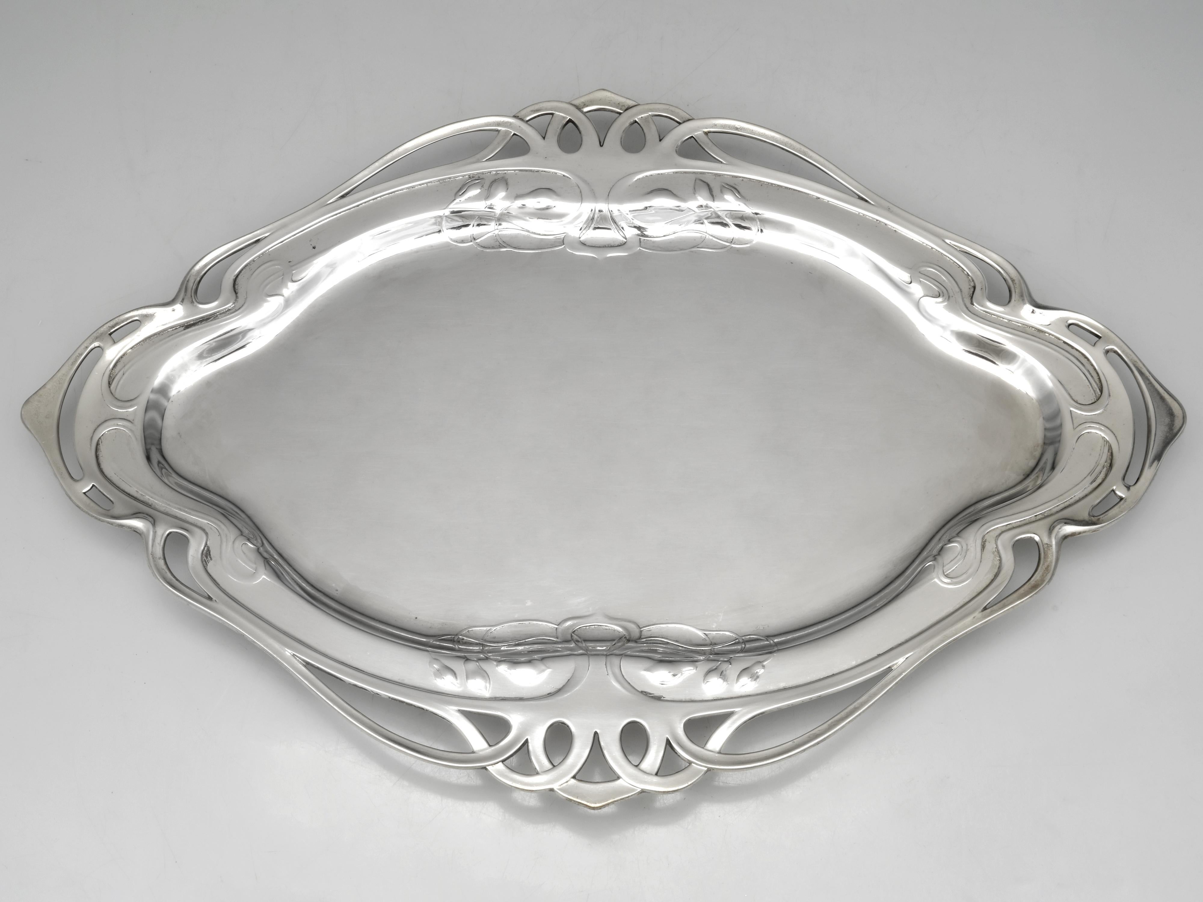 20ième siècle Service de table en argenterie 8 pièces de WMF en vente
