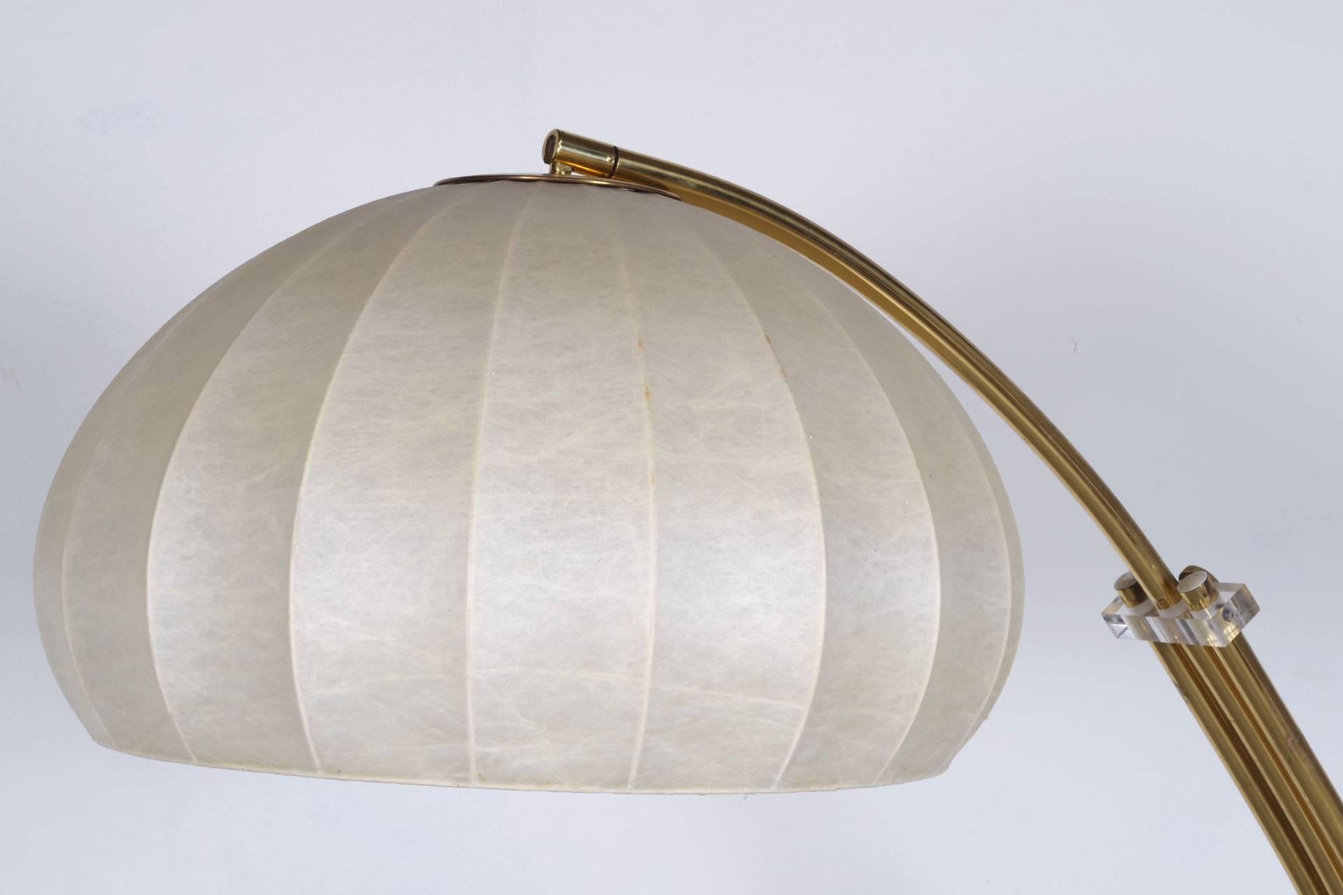 Mid-Century Modern Giant Floor Bow Lamp by Hustadt For Sale