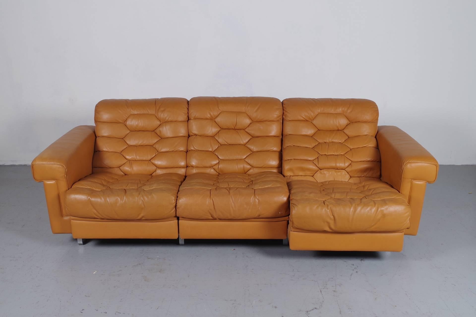 Mid-Century Modern De Sede DS-P in Cognac Leather For Sale