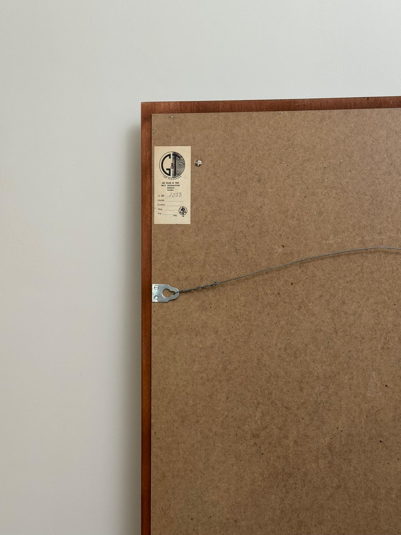 Mid-20th Century Glas & Trä Mirror c. 1960s For Sale