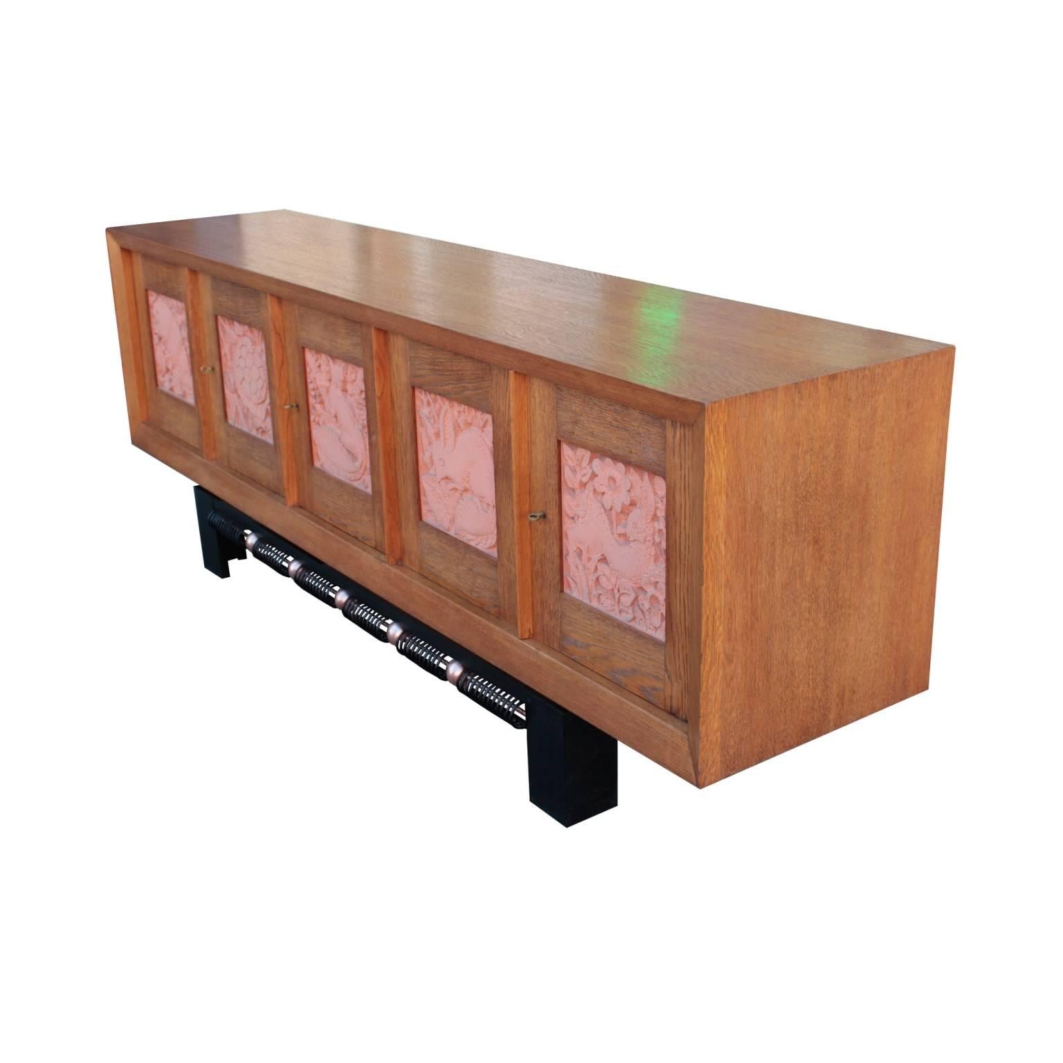 Art Deco Documented French Buffet by Albert Guenot For Sale