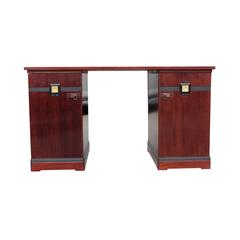 German Jugendstil Period Rosewood Freestanding Writing Desk