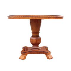 Swedish Art Deco Period Round Cocktail or Coffee Pedestal Table