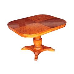 Versatile Swedish Art Deco Period Rectangular Swivel Extension Table