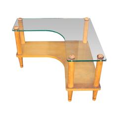 French Glass Top Coffee Table