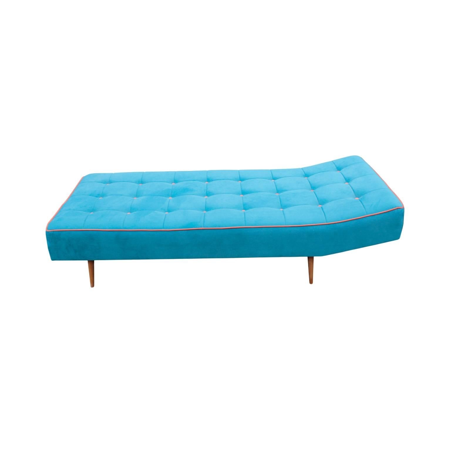 Mid-Century Modern Austrian Modernist Tufted Daybed For Sale