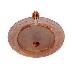 Italian Art Deco Chandelier by Pietro Chiesa for Fontana Arte