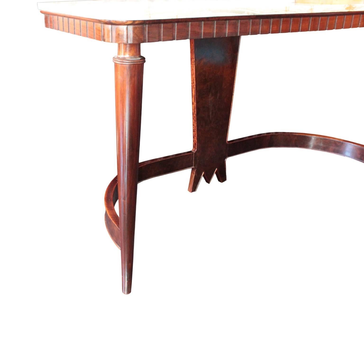 Italian Art Moderne Console Table In Excellent Condition In Hudson, NY
