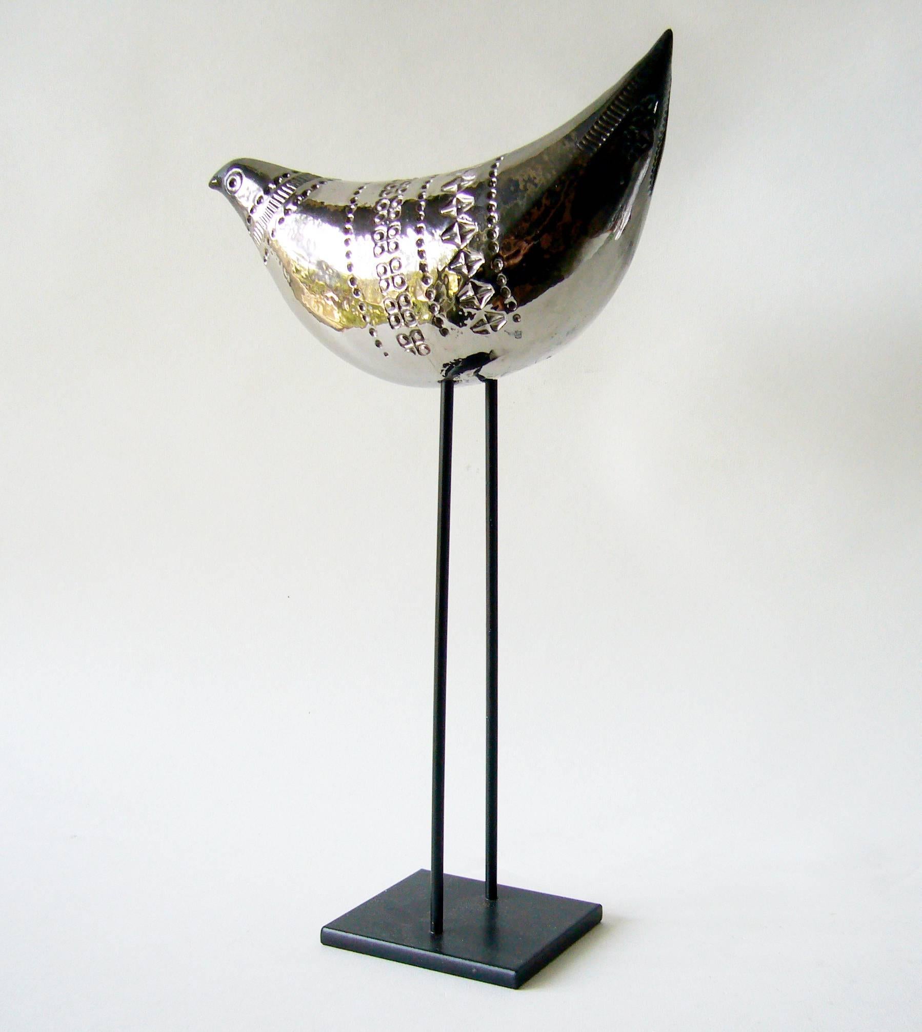 Mid-Century Modern Aldo Londi Bitossi Flavia Italian Modern Ceramic Bird Sculpture