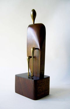 Lago Mahogany Bronze Abstract Modern Figure Sculpture